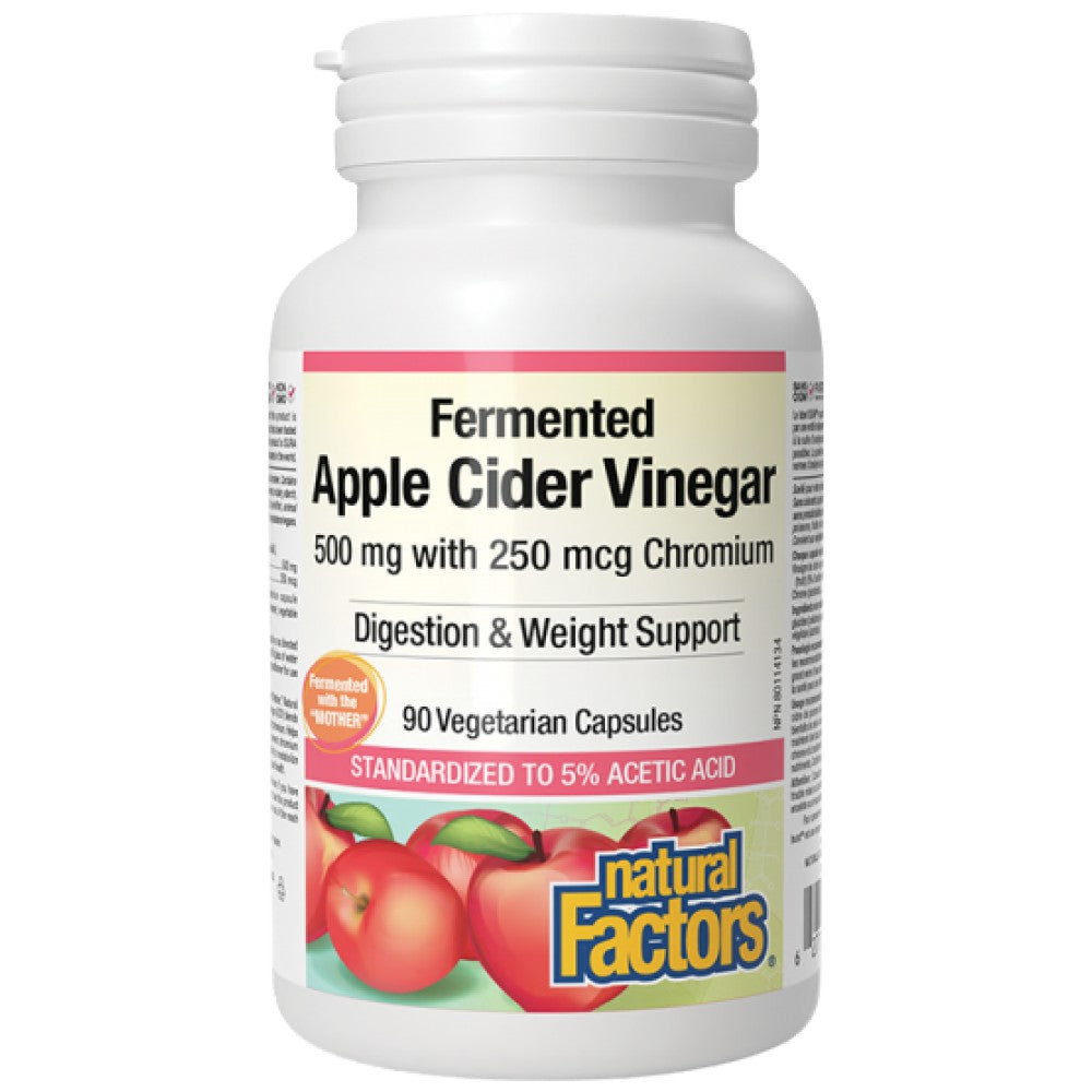 Fermented Apple Cider Vinegar 500 mg | Plus Chromium 250 mcg