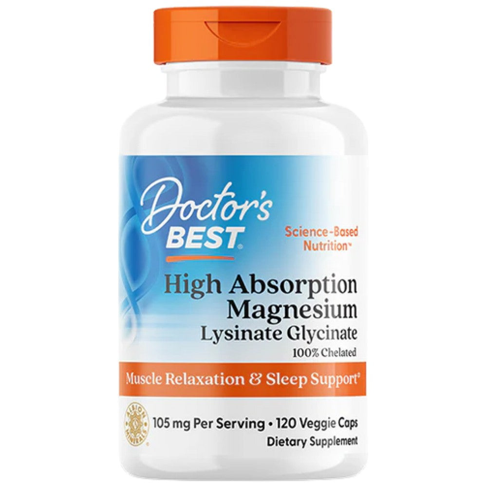 High Absorption 100% Chelated Magnesium Glycinate 105 mg