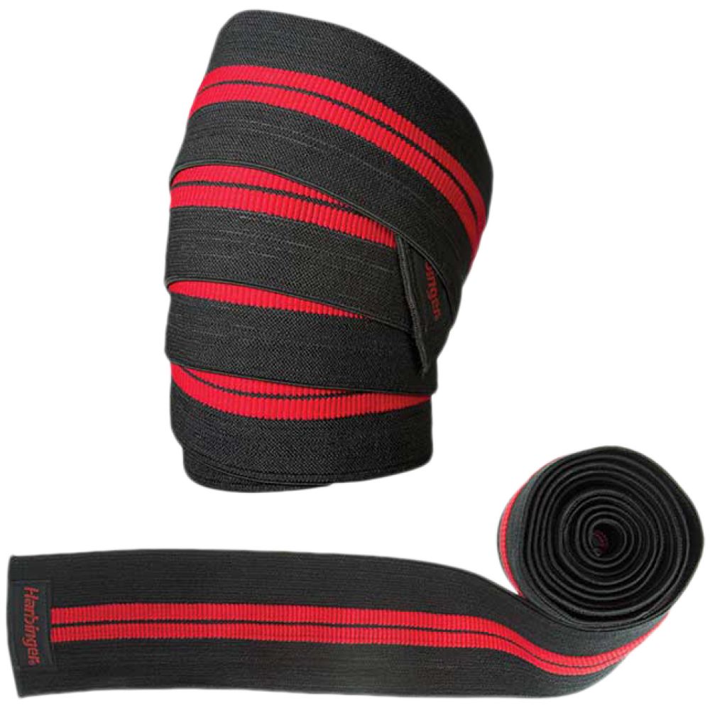Бинтове за коляно Red Line Knee Wraps - Black/Red