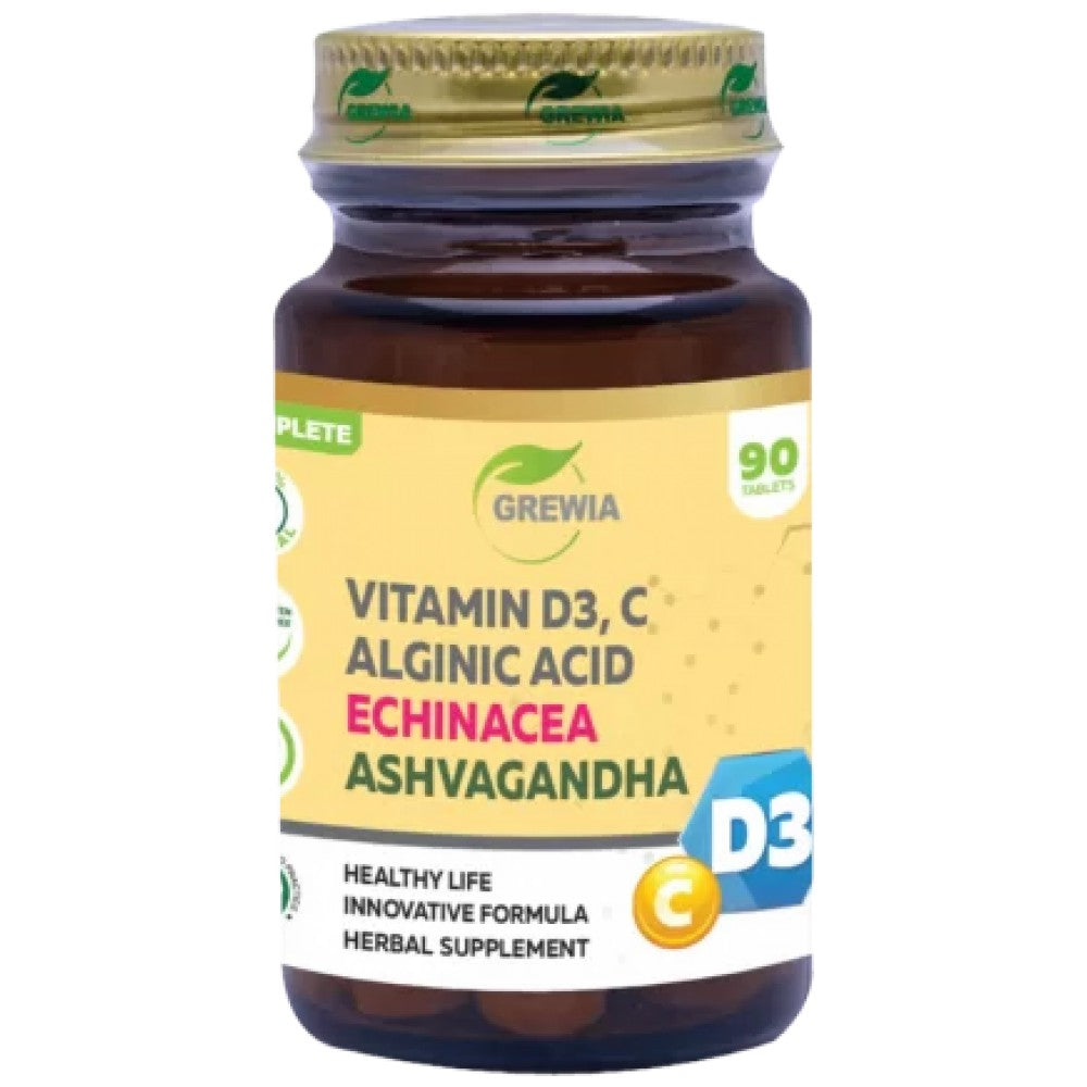 Vitamin D3 + C | with Alginic Acid, Echinacea & Ashwagandha
