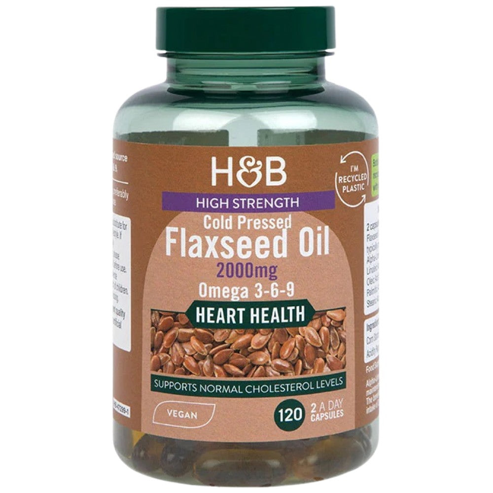 High Strength Cold Pressed | Flaxseed Oil 2000 mg
