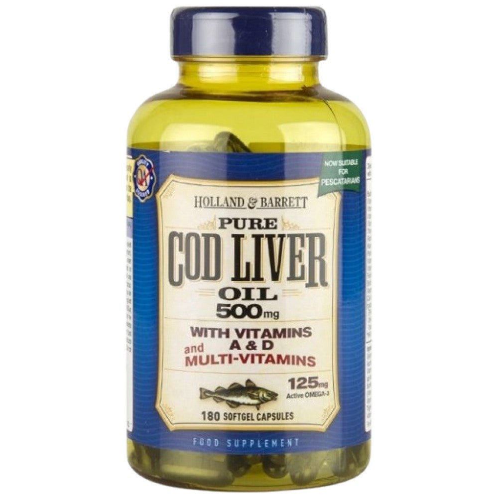 Cod Liver Oil 500 mg | With Multi Vitamins