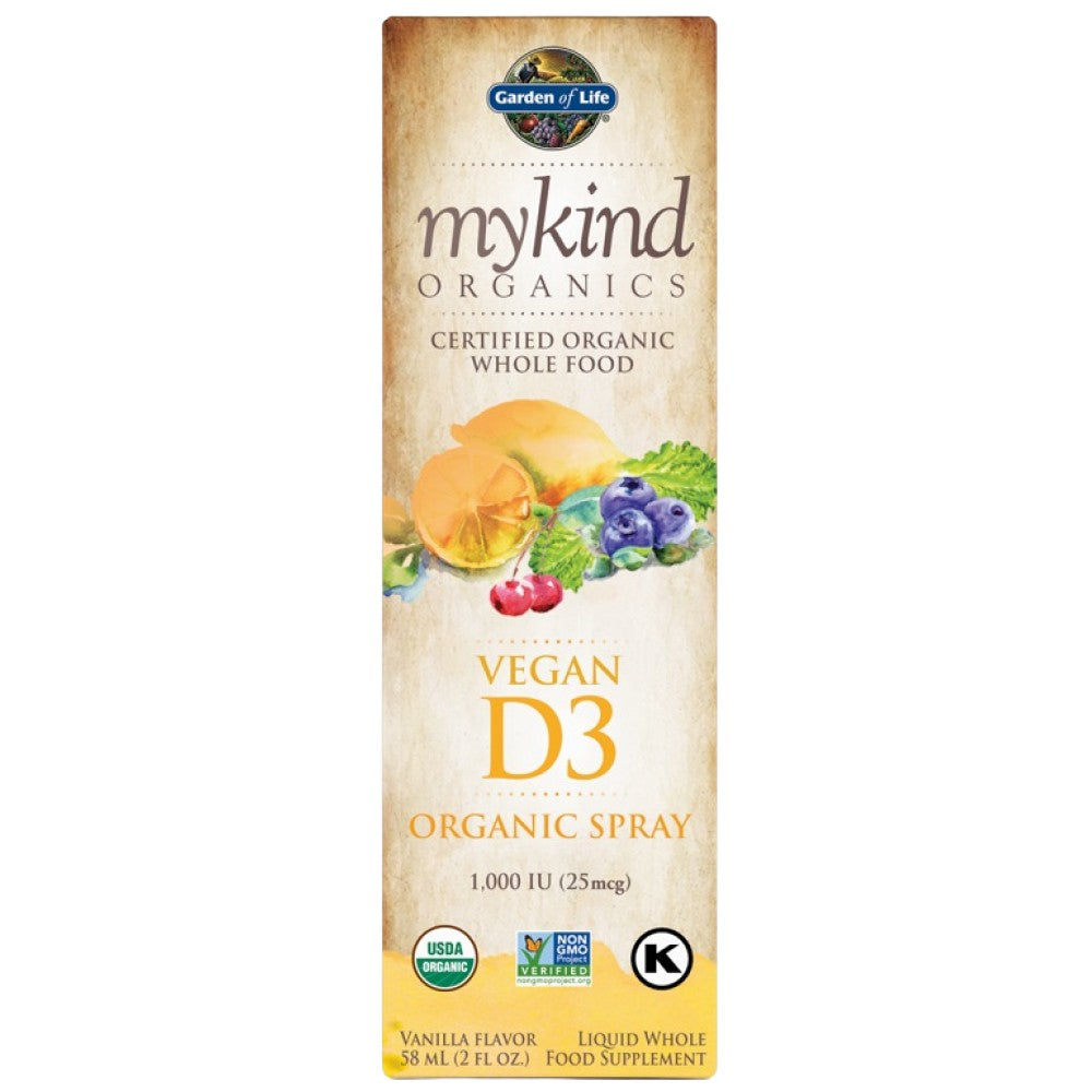 Mykind Organics | Vegan D3 Organic Spray 1000 IU