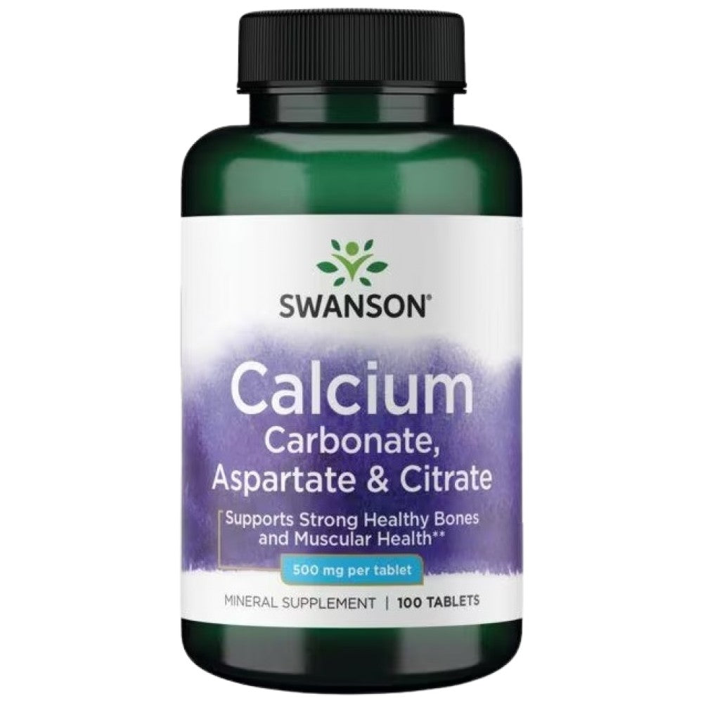 Calcium Complex 500 mg | Carbonate, Aspartate & Citrate