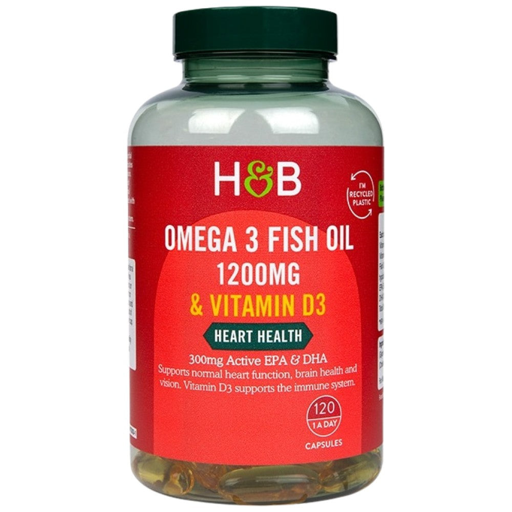 Omega 3 Fish Oil 1200 mg & Vitamin D3