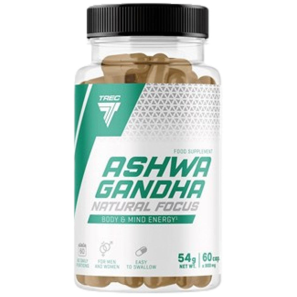 Ashwagandha Natural Focus | with Guarana, Bacopa, Ginseng