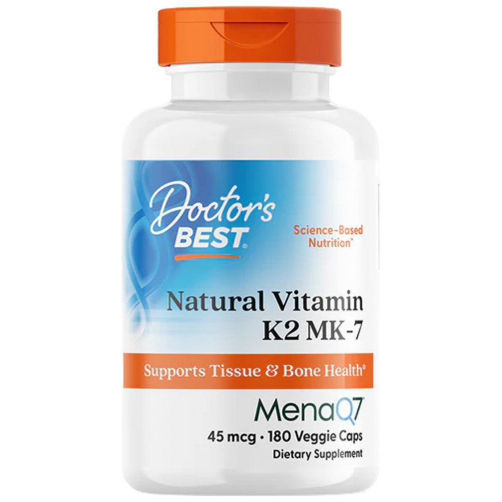 BEST Natural Vitamin K2 MK-7 45 mcg