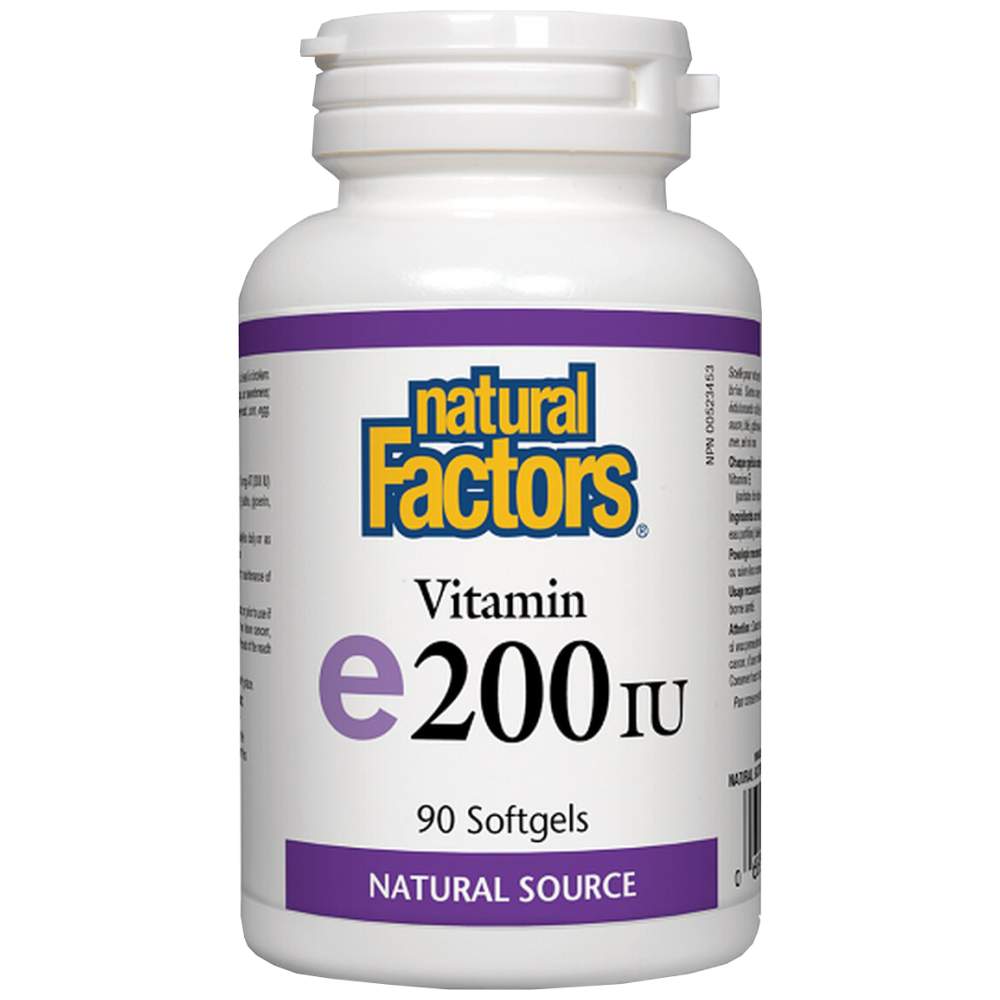 Vitamin E 200 IU Natural Source Tocopherol
