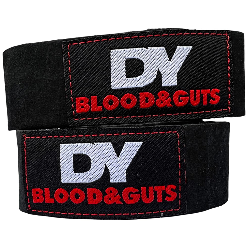 DY Blood & Guts Lifting Straps | Leather