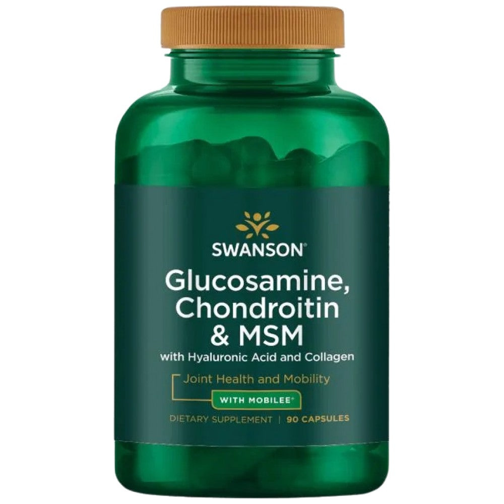 Glucosamine, Chondroitin & MSM with Hyaluronic Acid and Collagen