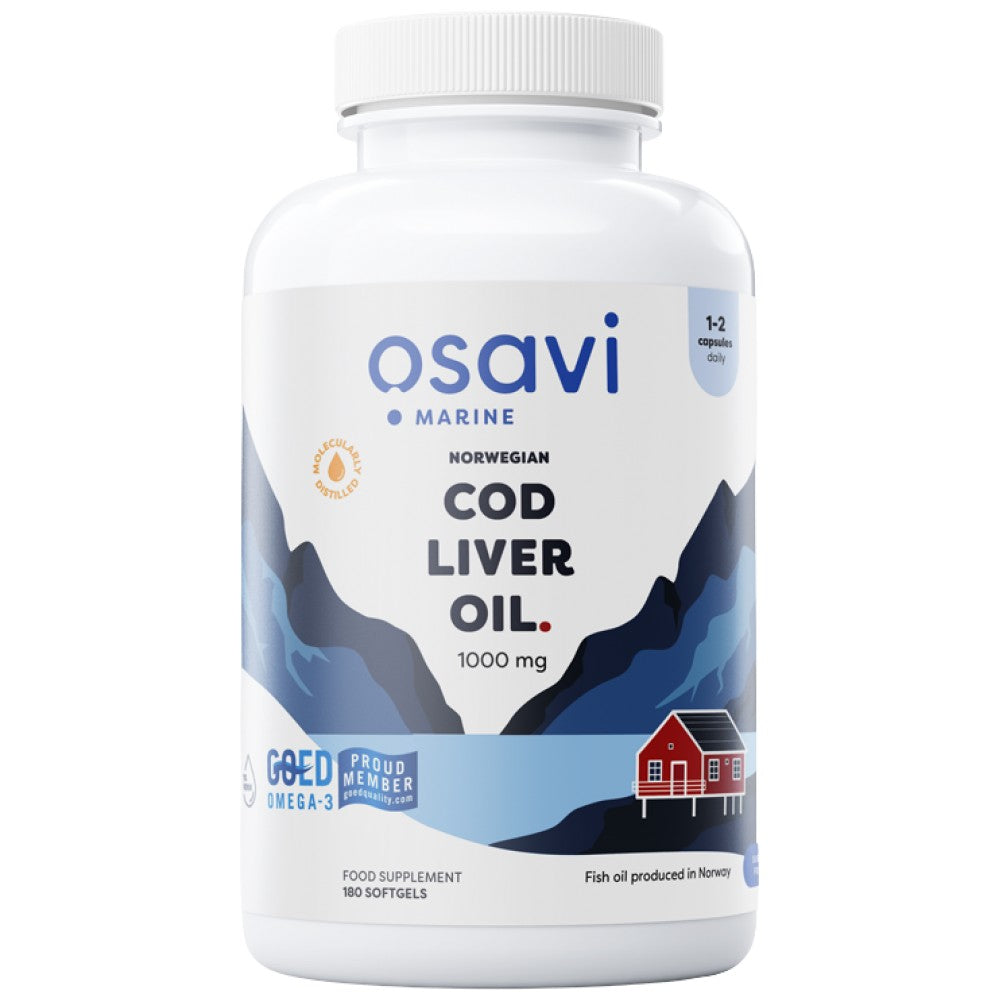 Norwegian Cod Liver Oil 1000 mg | Lemon Flavored