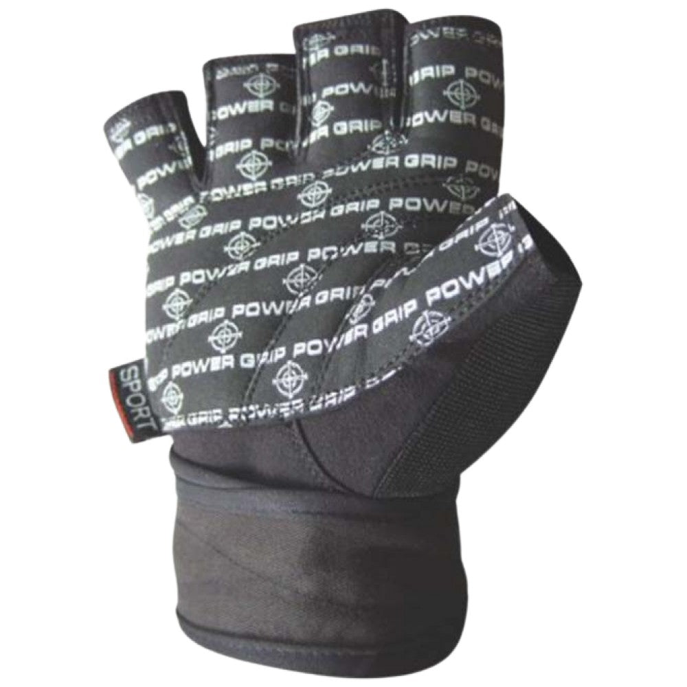 Training Gloves with Wristwraps | Power Grip - Black