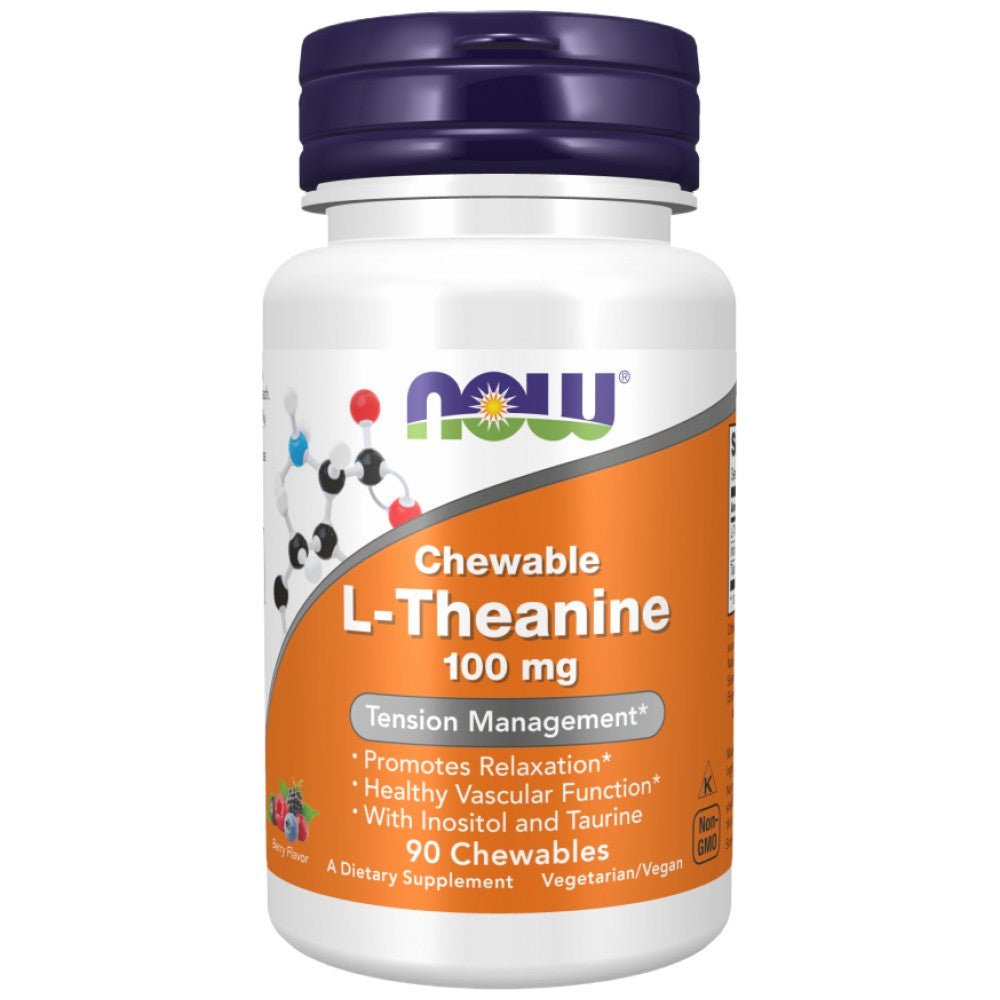 L-Theanine 100 mg Chewable | with Inositol &amp; Taurine