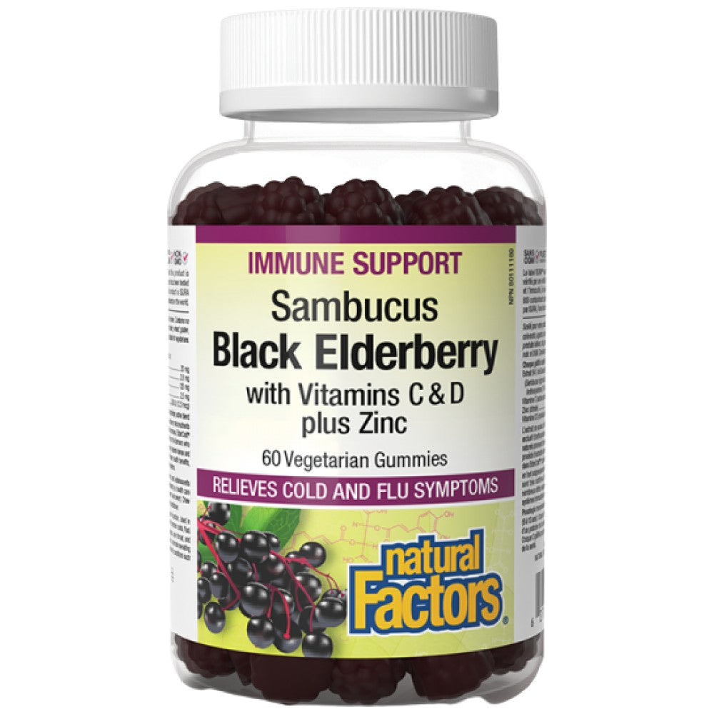 Black Elderberry | With Vitamins C &amp; D Plus Zinc