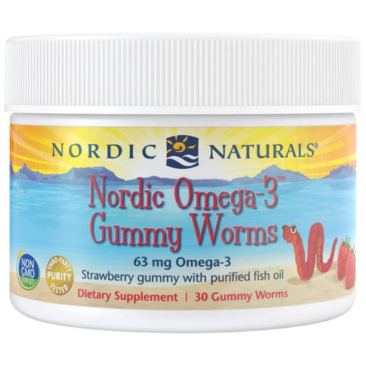Nordic Omega-3 Gummy Worms 63 mg