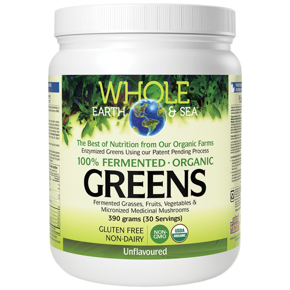 Whole Earth &amp; Sea | 100% Fermented Organic Greens, Unflavored