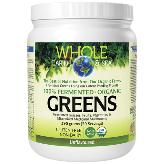 Whole Earth &amp; Sea | 100% Fermented Organic Greens, Unflavored