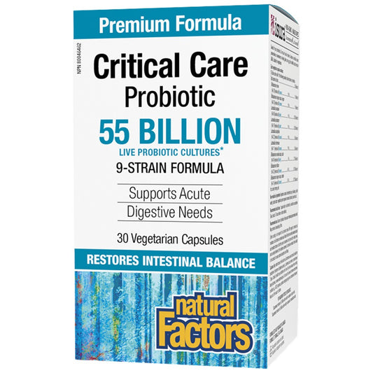 Critical Care Probiotic 55 Billion Active Cells, 9 Strain Formula