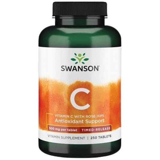 Timed-Release Vitamin C 500 mg | With Rose Hips