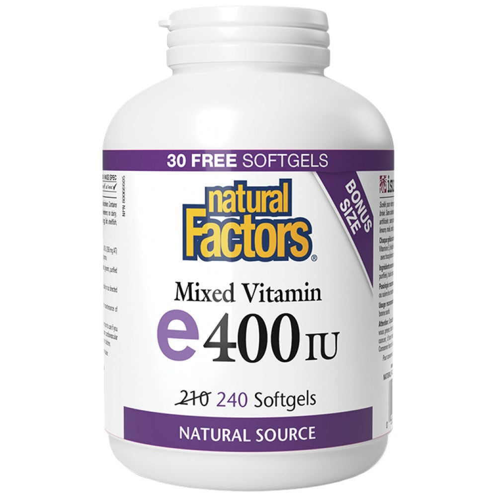 Vitamin E 400 IU · Natural Source 268 mg