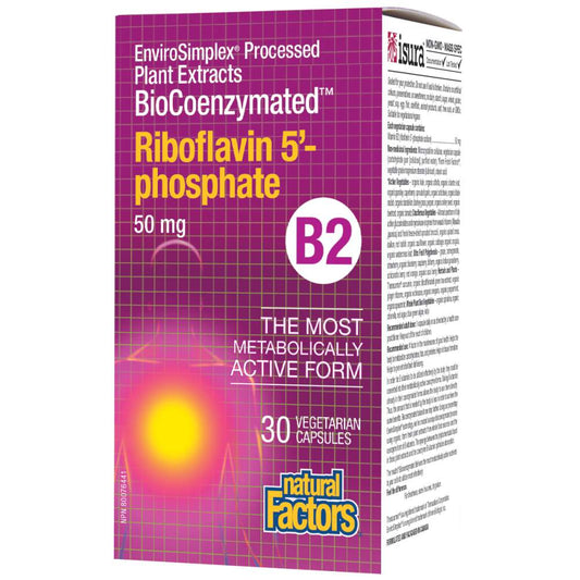 BioCoenzymated Riboflavin 5 Phosphate B2 50 mg