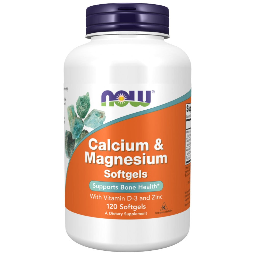 Calcium &amp; Magnesium Softgels / with Vit D and Zinc