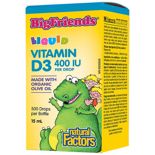 BigFriends Liquid Vitamin D3 for Kids 400 IU