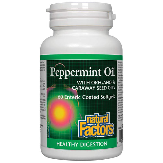 Peppermint Oil with Oregano &amp; Caraway Seed Oils 200 mg
