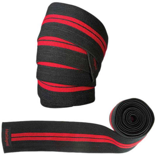 Бинтове за коляно Red Line Knee Wraps - Black/Red