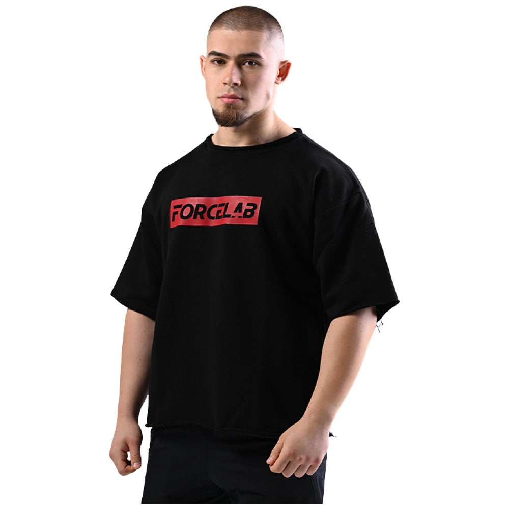 T-Shirt Forcelab - Black with Red Logo