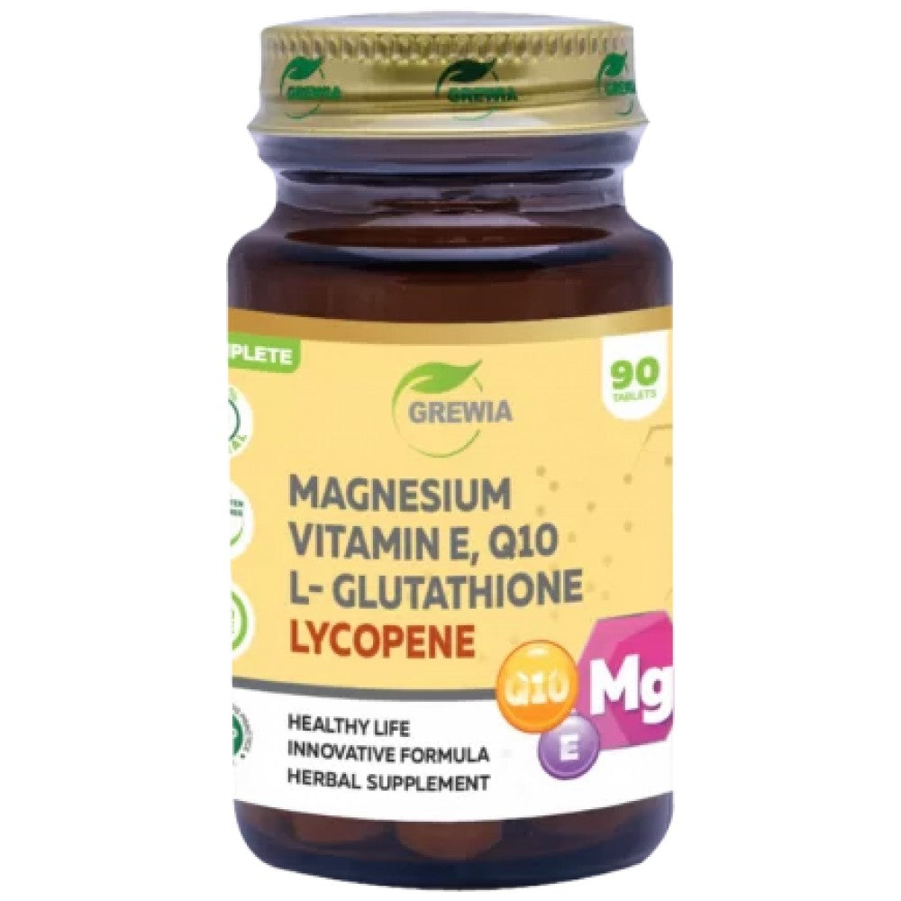 Magnesium, Vitamin E, Q10, L-Glutathione &amp; Lycopene