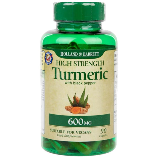 High Strength Turmeric 600 mg | With Black Pepper
