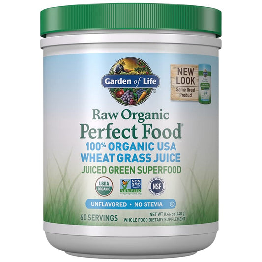 Raw Organic Perfect Food | 100% Organic USA Wheat Grass Juice