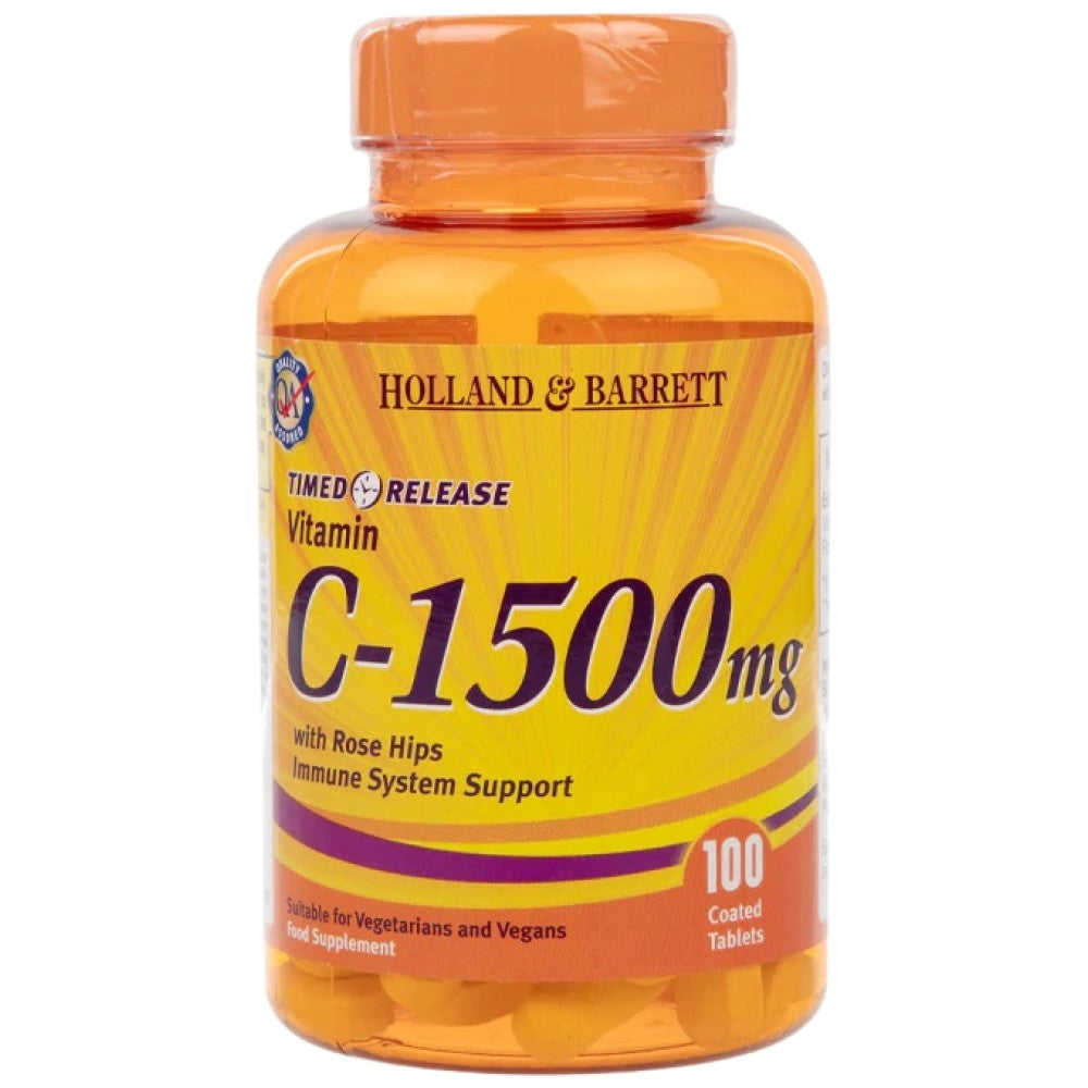 Vitamin C with Rose Hips 1500 mg | Timed Release