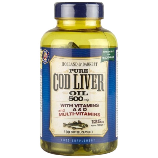 Cod Liver Oil 500 mg | With Multi Vitamins