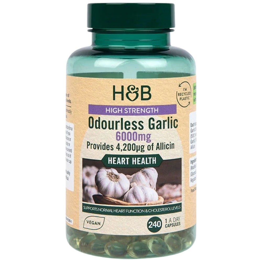 High Strength Odourless Garlic 6000 mg