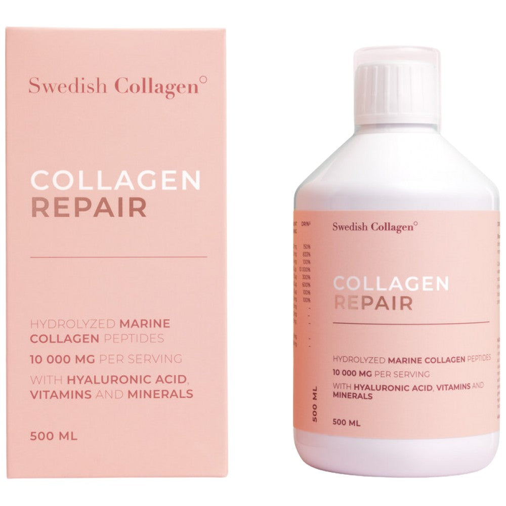 Collagen Repair Liquid | Hydrolyzed Marine Collagen Peptides with Hyaluronic Acid, Vitamins and Minerals