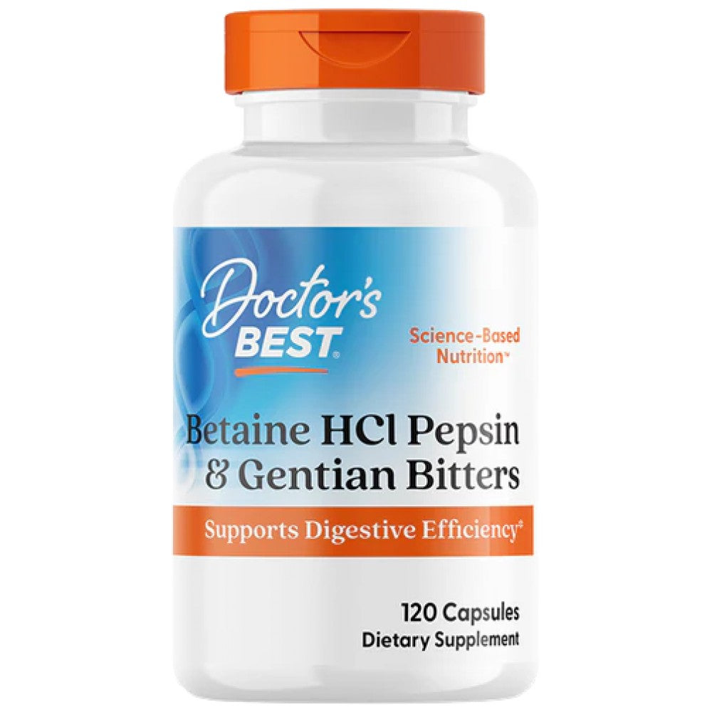 BEST Betaine HCL 650 mg / with Pepsin &amp; Gentian Bitters