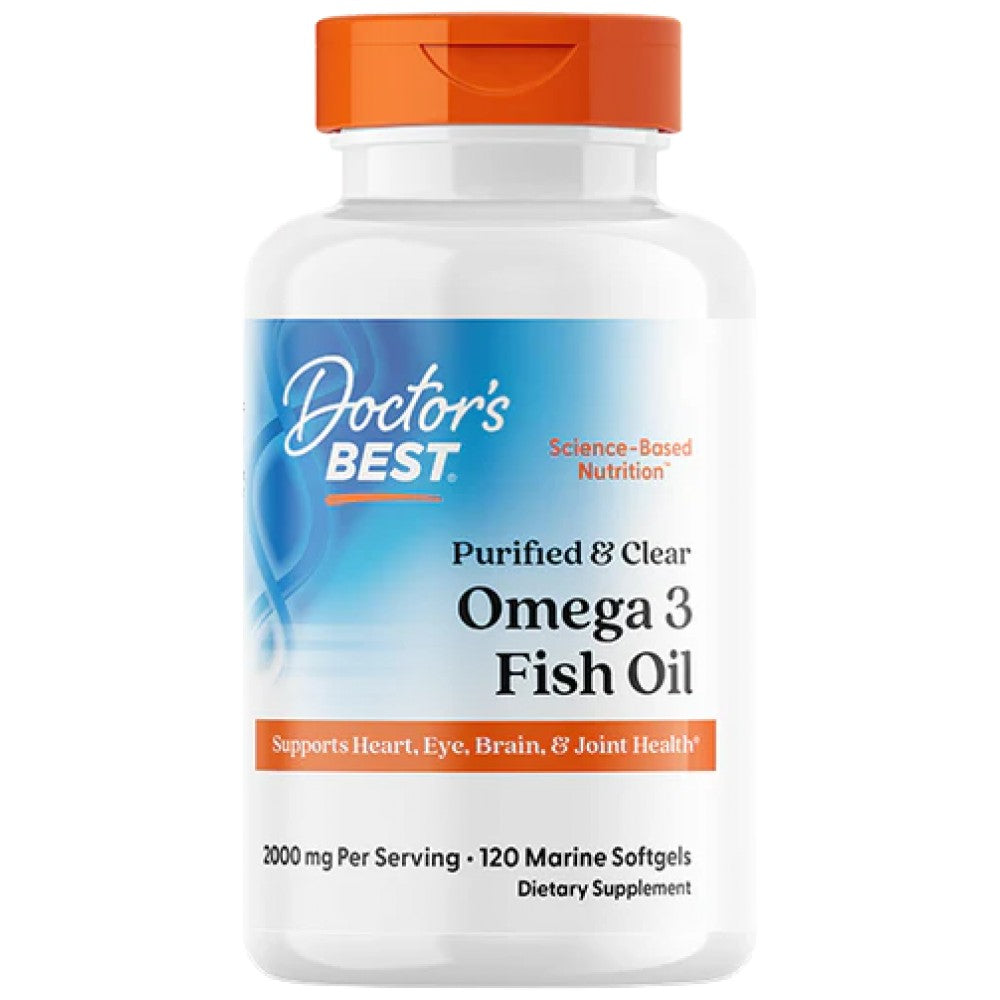 BEST Omega 3 Fish Oil 1000 mg / Purified &amp; Clear