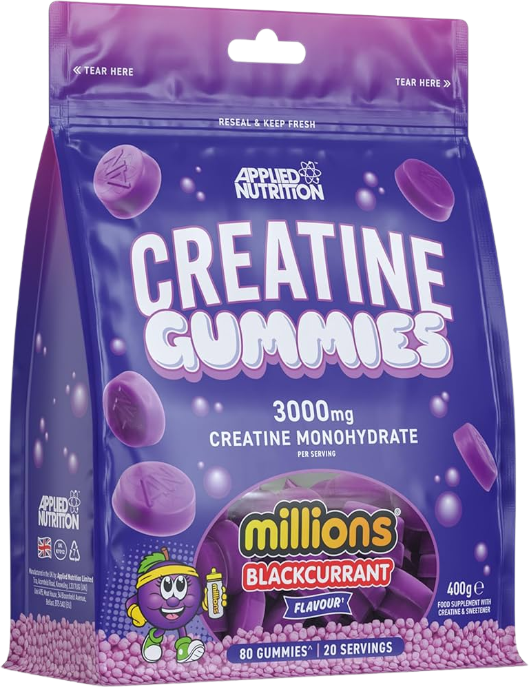 Applied Nutrition Creatine Gummies желирани бонбони с креатин монохидрат вкус касис от DobavkiBG