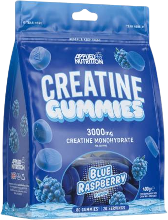 Applied Nutrition Creatine Gummies веган креатин бонбони вкус синя малина