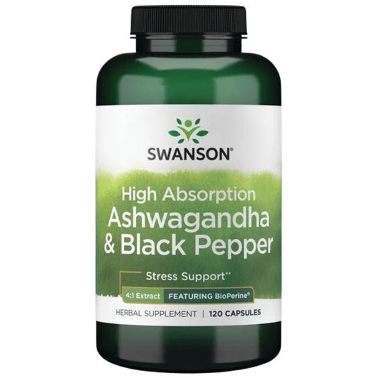 High Absorption Ashwagandha &amp; Black Pepper | Featuring BioPerine