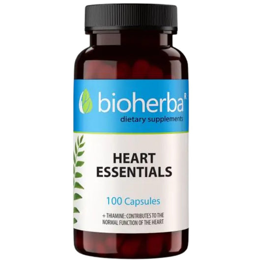 Бяла снимка на продукт Heart Essentials на PrimeFit, добавка за сърце и тонус, подходяща за здравето и енергията.