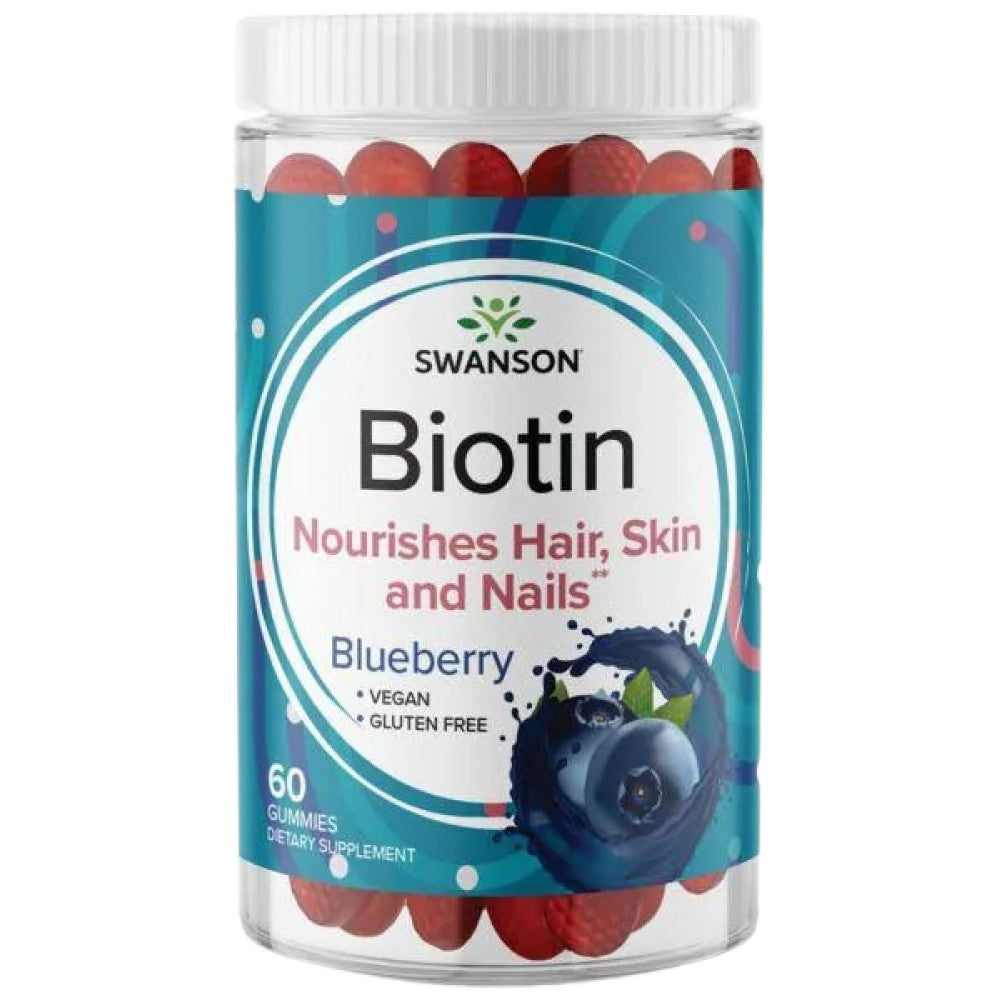 Biotin Gummies 5 000 mcg | Blueberry