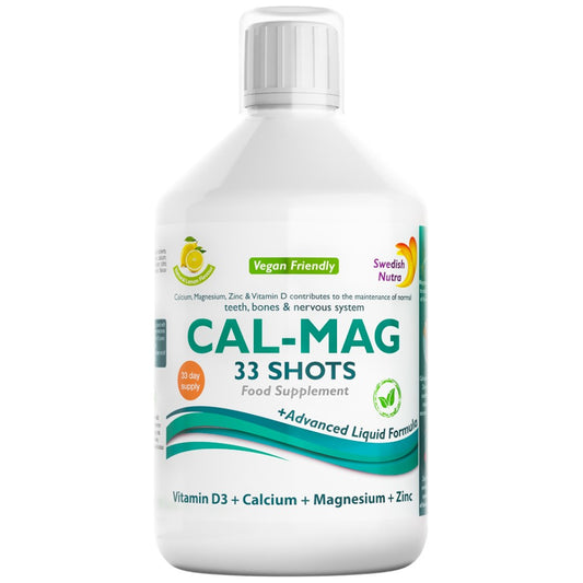 Cal-Mag Liquid | + Vitamin C, D-3 &amp; Zinc
