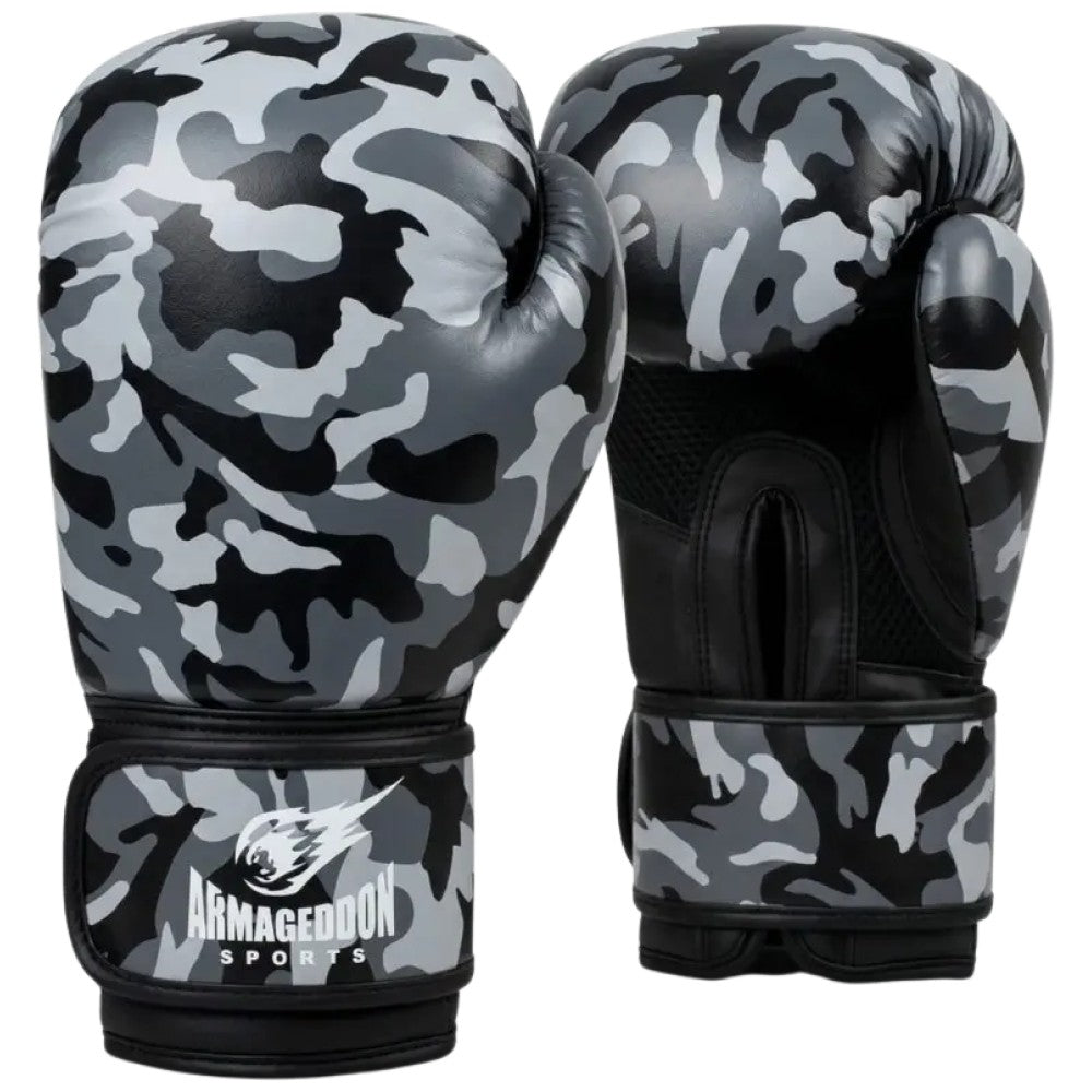 Boxing Gloves - Grey Camouflage