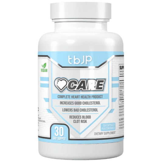 Хранителна добавка Heart Care на PrimeFit с nattokinase и червена мая за здраве и подкрепа на сърцето, изображение на капсули.