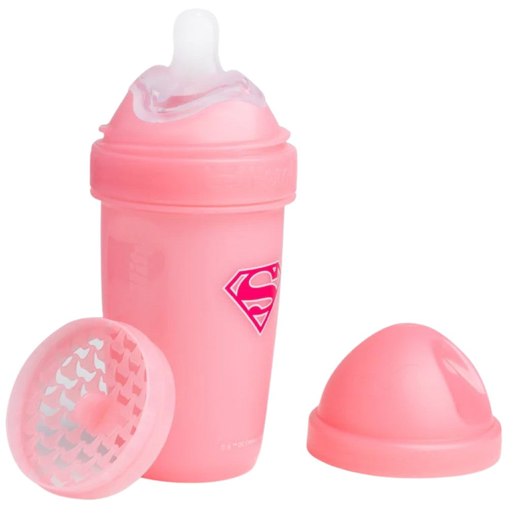 Double Anti-Colic Baby Bottle 240 ml / Supergirl
