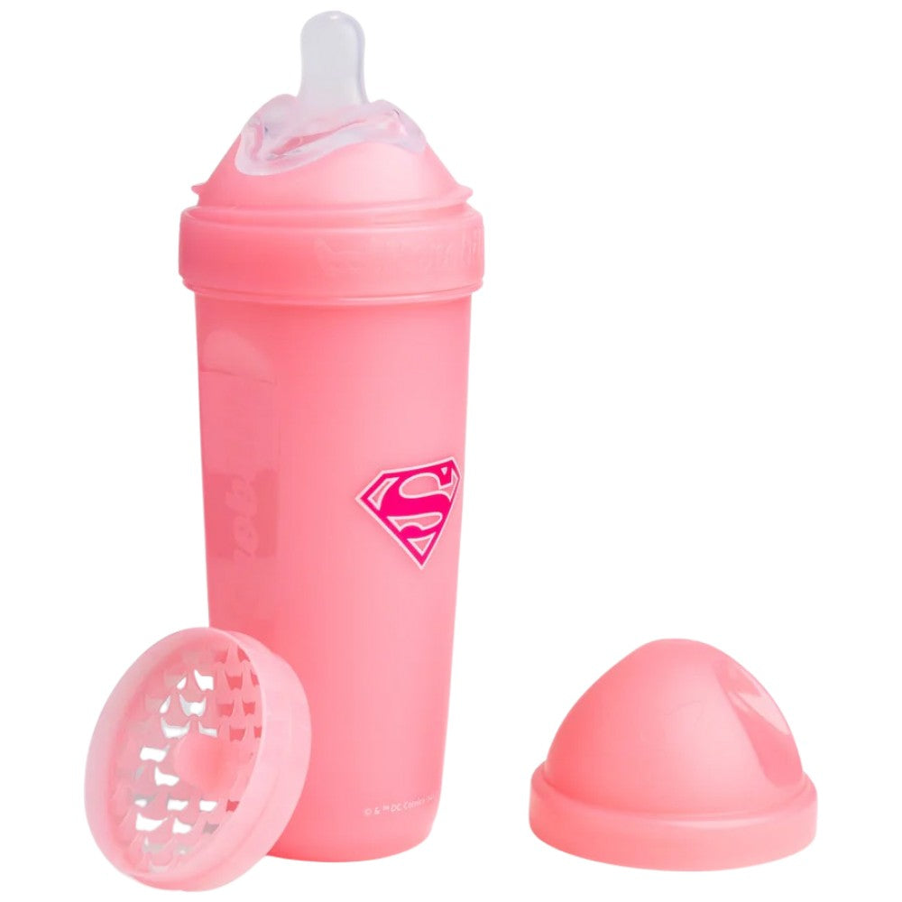Double Anti-Colic Baby Bottle 340 ml / Supergirl