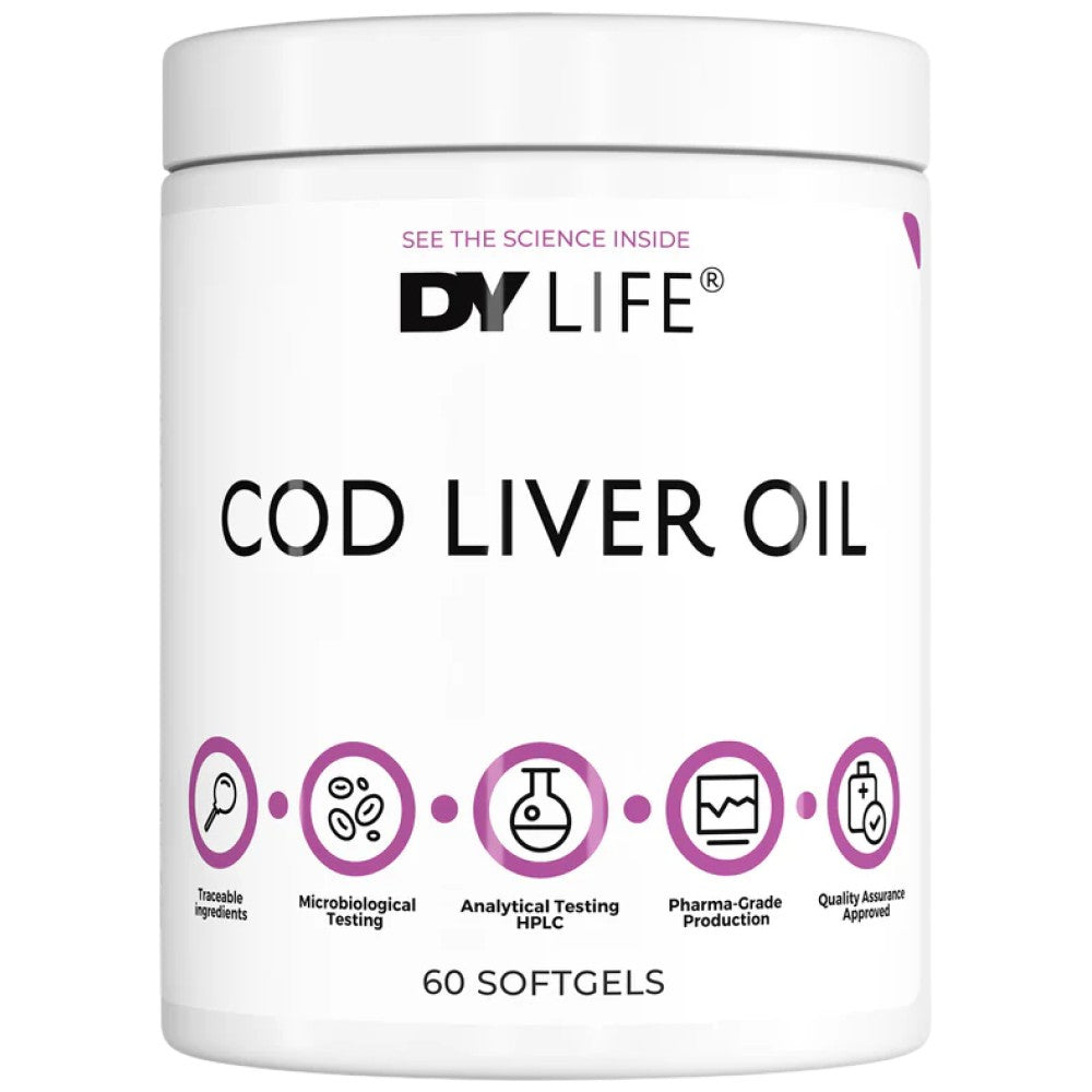 DY Life Cod Liver Oil 408.8 mg | with Vitamin A &amp; D3